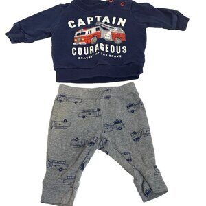 Carter's Boys 2-Piece Set, Size NB Newborn